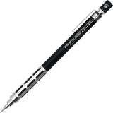 Pentel Graph 1000 CS siyah gövde, HB göstergeli başlık ve gümüş kavrama, tam boy, 0.5 mm