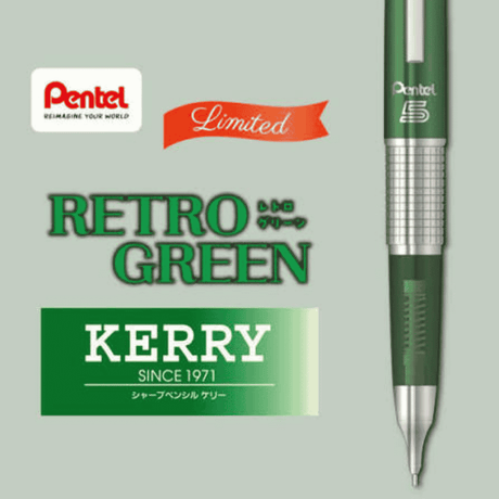 Pentel Kerry Versatil Kalem - Retro Green 0.5 mm