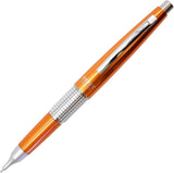 Pentel Kerry versatil kalem turuncu gövde, krom klips ve kareli metal bilezik, tam boy, 0.5 mm