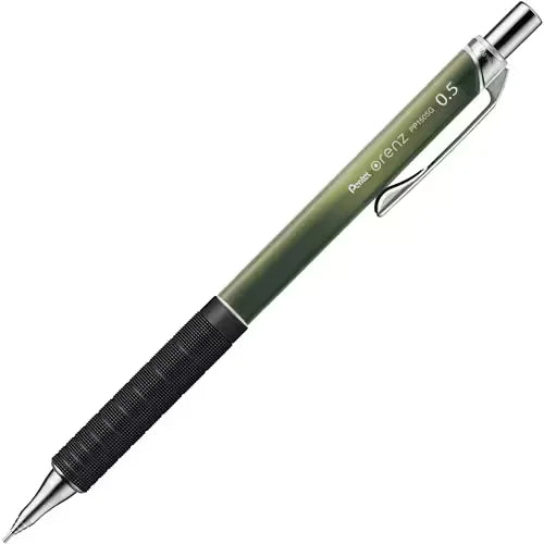 Pentel Orenz Metal Grip Limited versatil kalem yeşil gövde ve siyah metal kavrama, 0.5 mm