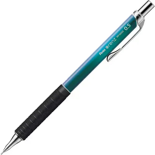 Pentel Orenz Metal Grip Limited versatil kalem yeşil geçişli gövde ve siyah metal kavrama, 0.5 mm