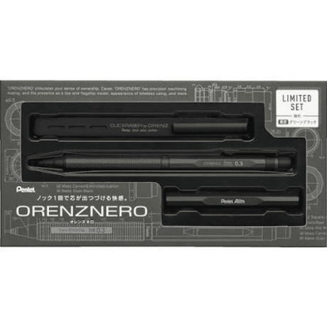 Pentel Orenz Nero Limitli Üretim Versatil Kalem Seti 0.3 mm PP3003-DAST
