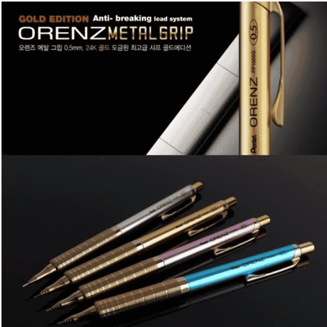Pentel Orenz Metal Grip Gold Edition Versatil Kalem Altın 0.5 mm XPP1005G-LX