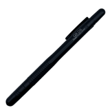 Pentel QX vintage versatil kalem mat siyah gövde, kapaklı tam boy görünüm, 0.5 mm ful otomatik