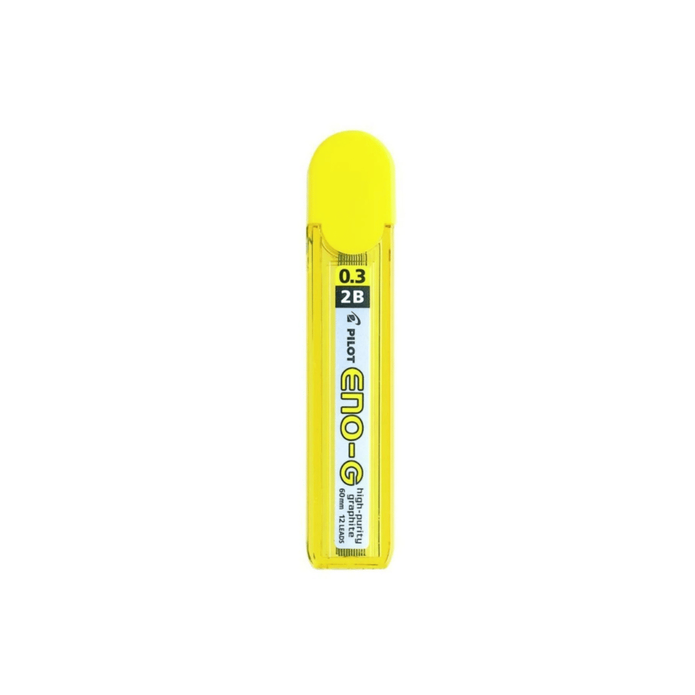 Pilot Eno-G 0.3 mm 2B versatil kalem ucu, sarı şeffaf tüp ambalajı, 60 mm ve 12 adet bilgisi