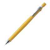 Pilot H32 versatil kalem sarı gövde, krom klips ve yivli kavrama, tam boy görünüm, 0.3 mm