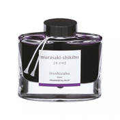 Pilot Iroshizuku Murasaki-Shikibu şişe mürekkep 50 ml, mor mürekkepli cam şişe ve etiketi