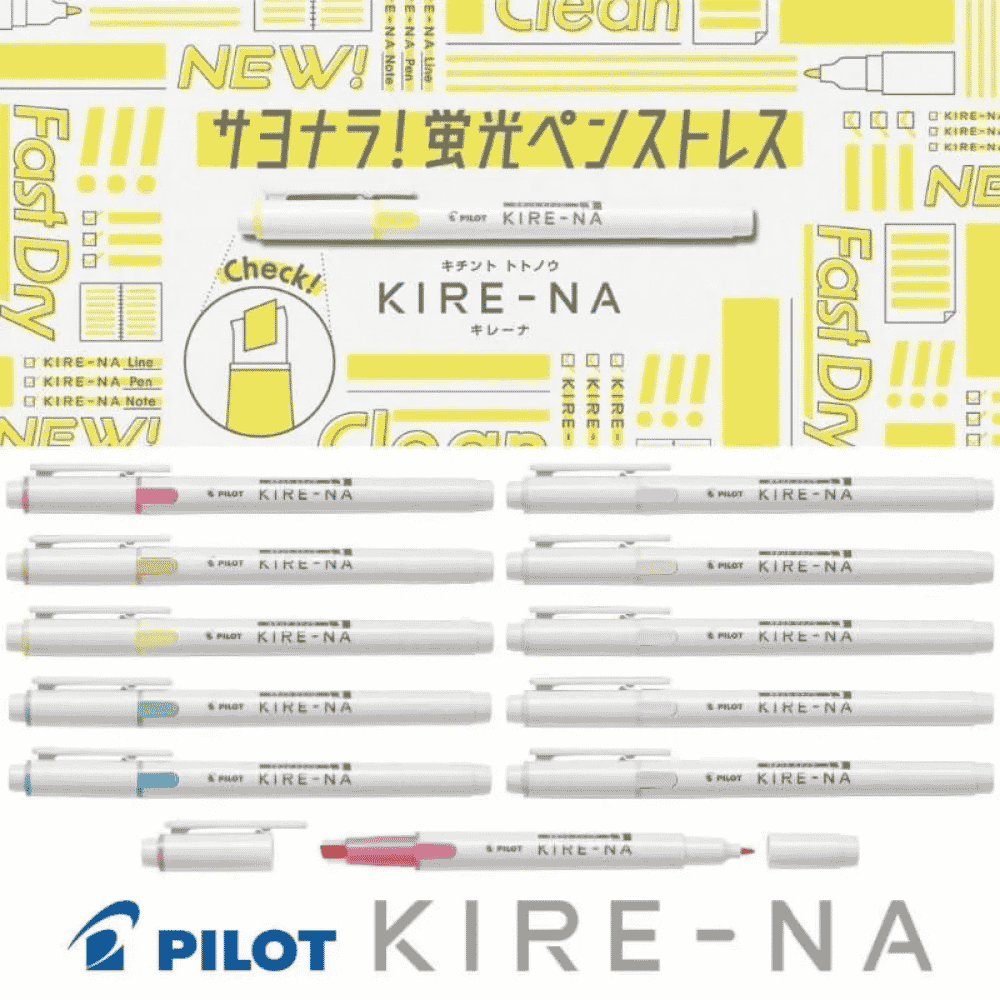 Pilot Kire-Na Çift Uçlu Fosforlu Kalem