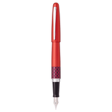 Pilot MR 3 Retro Pop kırmızı gövde kapaklı, geometrik desenli bilezik ve çelik uç