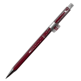 Pilot Quatro vintage versatil kalem, bordo lake gövde ve krom aksam, tam boy çapraz görünüm, 0.5 mm