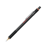 Rotring 800 siyah gövdeli versatil kalem, kırmızı halka ve dışarı çıkmış uç, 0.7 mm