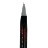 Rotring Side Knock metal koni ucundan çıkan ince uç, bordo gövde deseni belirgin