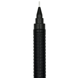 Sailor Drawing Sharp kalemin siyah kavrama ucu ve dışarı çıkmış 0.3 mm uç borusu, dikey çekim