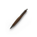 SanHo Studio versatil kalem Black Walnut, fıçı biçimli ceviz gövde ve koyu metal klips, 0.5 mm