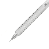 Staedtler 925 15 kalemin tırtıklı metal kavrama bölümü, HB penceresi ve ince boru ucu yakın çekim