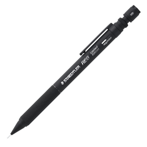 Staedtler REG Limitli Üretim versatil kalem siyah, tırtıklı kavrama ve HB uç göstergeli başlık, 0.5 mm