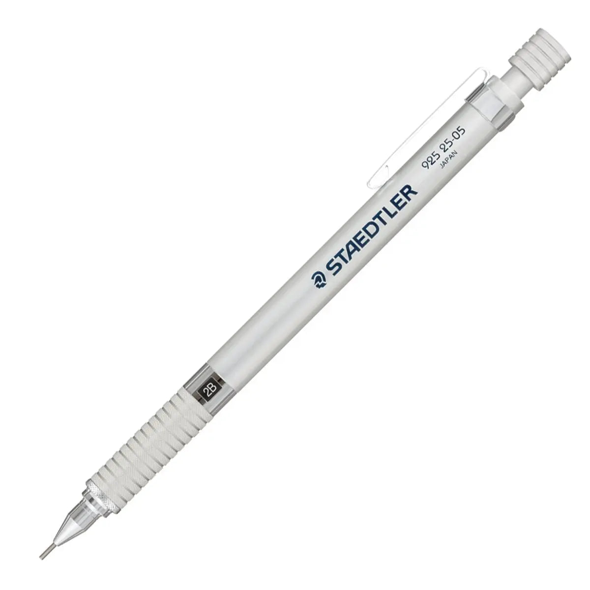 Staedtler 925 25-05 versatil kalem gümüş alüminyum gövde, tel klips ve 2B göstergesi, 0.5 mm