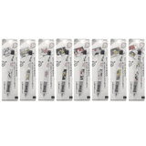 Tombow Mono Graph Disney Limited versatil kalemlerin sekiz farklı blister ambalajı yan yana, 0.5 mm
