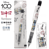 Tombow Mono Graph Disney Winnie the Pooh baskılı versatil kalem, blister ambalaj ve gövde deseni detayı