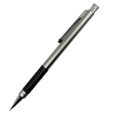 Tombow Dimple vintage versatil kalem gümüş gövde, siyah noktalı kavrama, tam boy, 0.5 mm