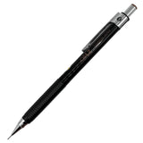 Tombow LZ vintage versatil kalem parlak siyah gövde, HB göstergesi ve yivli kavrama, 0.5 mm