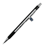 Uni Mitsubishi Automatic vintage versatil kalem, siyah beyaz gövde ve SHARP etiketli klips, 0.5 mm