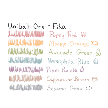 Uni-Ball One Fika Color Jel Kalem Seti 0.38 mm