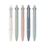 Uni Jetstream 4&1 Lite çok fonksiyonlu kalem, beş pastel gövde renginin yan yana dizilişi