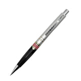 Tombow vintage versatil kalem gümüş gövde ve yivli siyah kavrama, tam boy, 0.5 mm