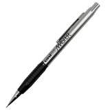 Uni Mitsubishi Master vintage versatil kalem, çelik gövde ve siyah lastik kavrama, 0.5 mm
