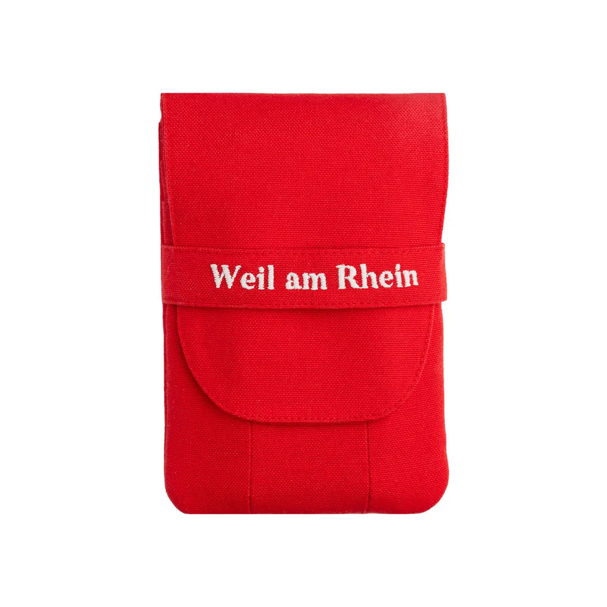 Weil am Rhein Triple Plus 3'lü kalem kılıfı, kırmızı, kapalı, önden görünüş