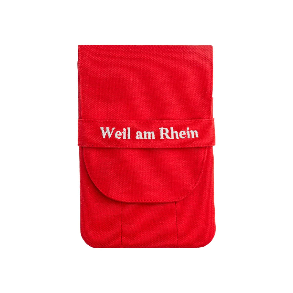 Weil am Rhein Triple Plus 3'lü kalem kılıfı, kırmızı, kapalı, nakışlı bant önden