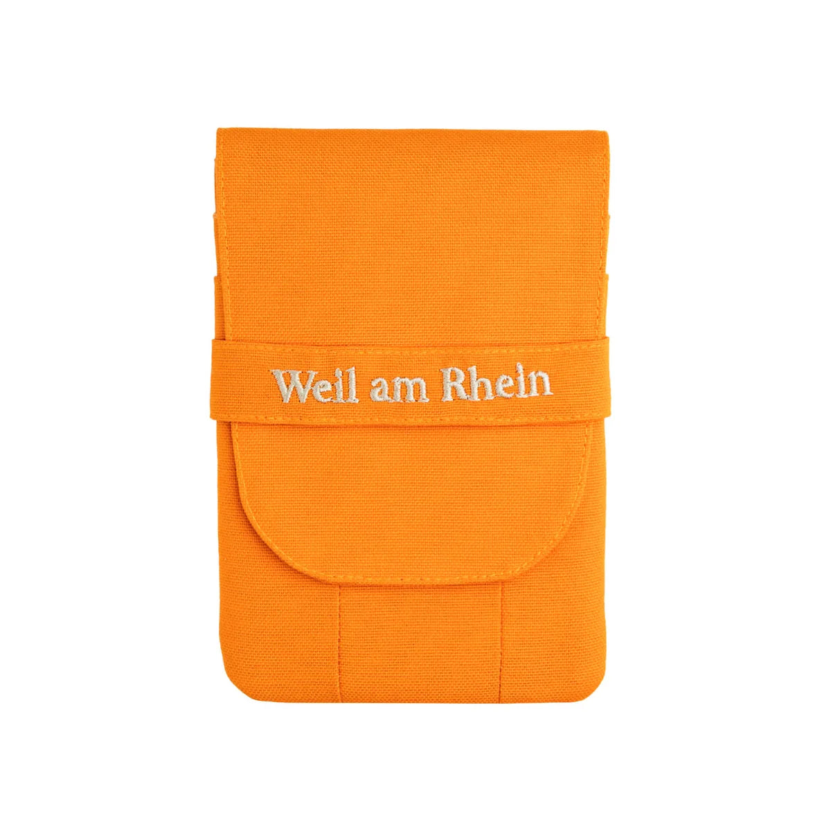 Weil am Rhein Triple Plus 3'lü kalem kılıfı, turuncu, kapalı, nakışlı bant önden